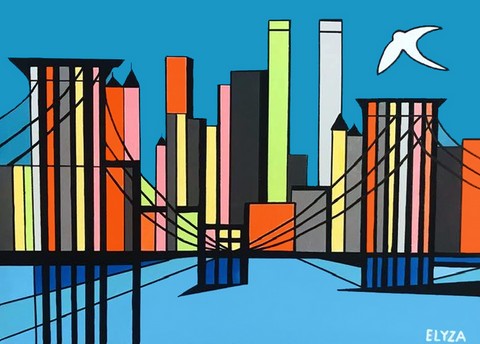 BROOKLYN BRIDGE SUR EAST RIVER